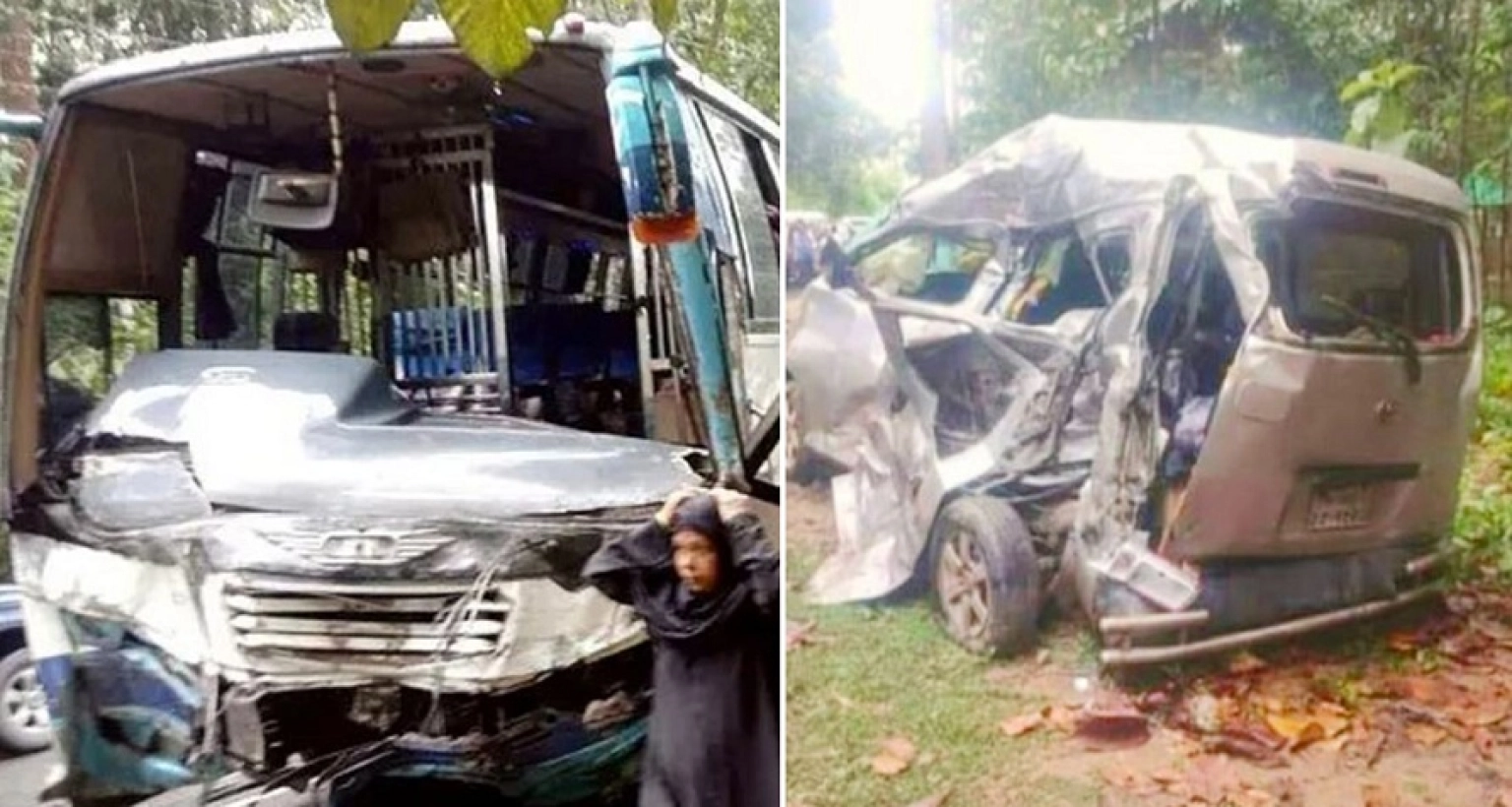 ভয়াবহ সংঘর্ষ বাস-মাইক্রোবাসের, ৫ জনের মৃত্যু