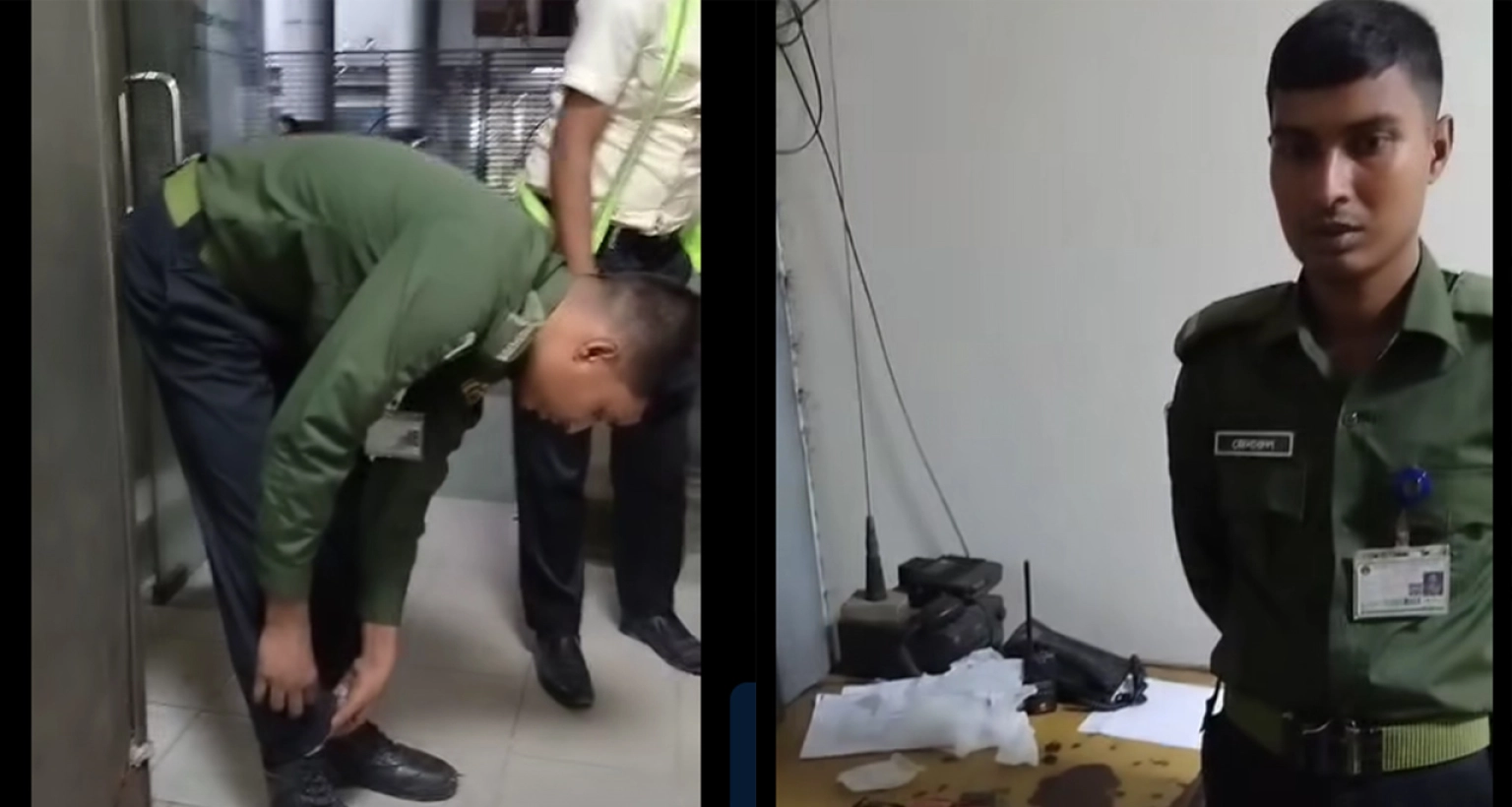 আনসার সদস্যদের পকেট থেকে বের হচ্ছিল একের পর এক ফোন