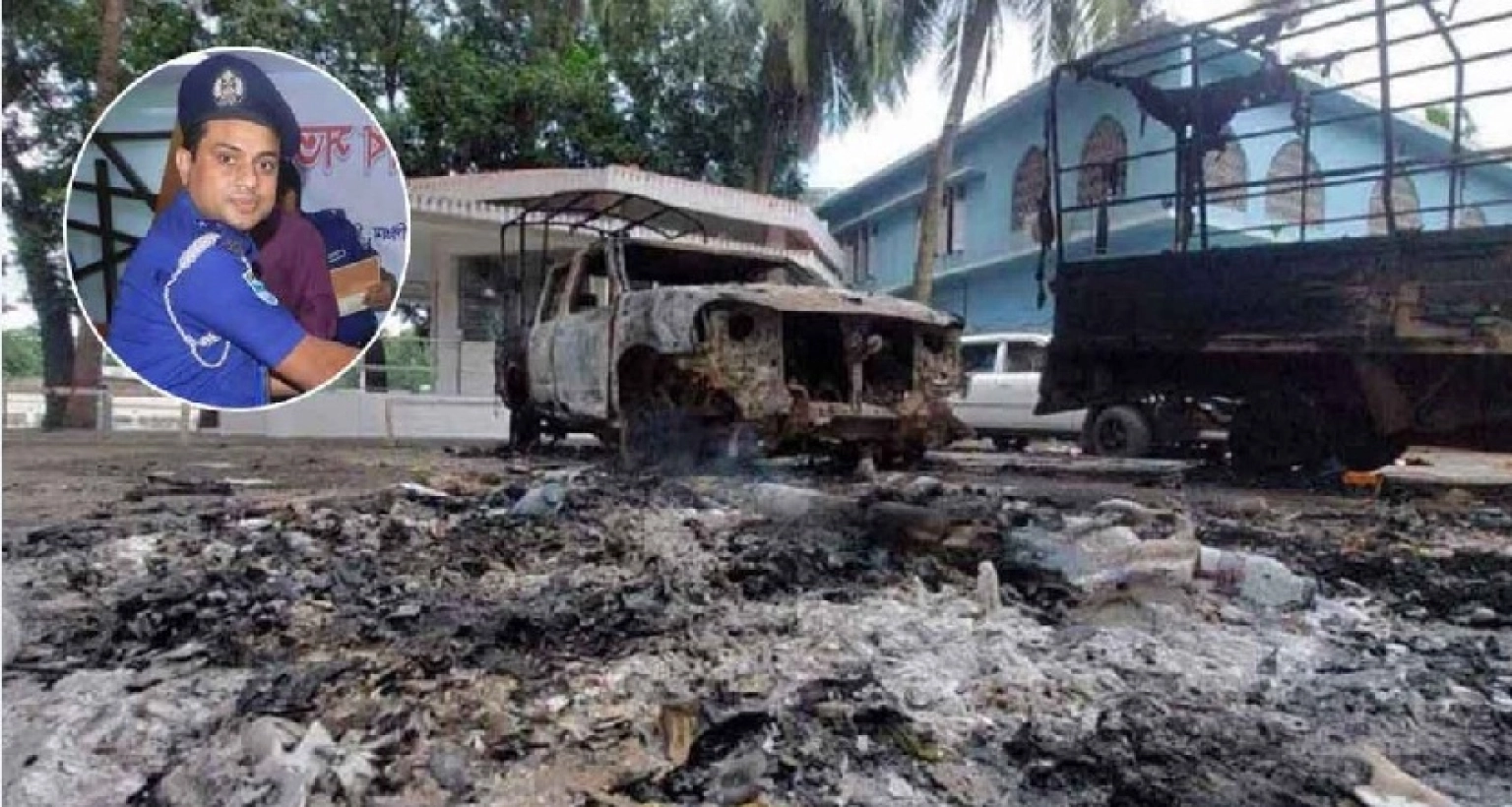 ‘ওসি সায়েদ ও এএসআই বিশ্বজিৎ ছয়টি মরদেহ পেট্রোল ঢেলে পুড়িয়ে দেন’!