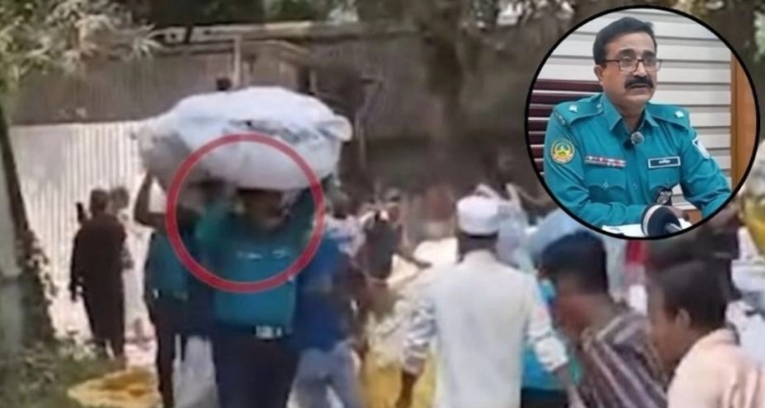 মানবিক ও সাহসী ভূমিকার নজির রাখলেন পূবাইল থানার ওসি, ভাসছেন প্রশংসায়