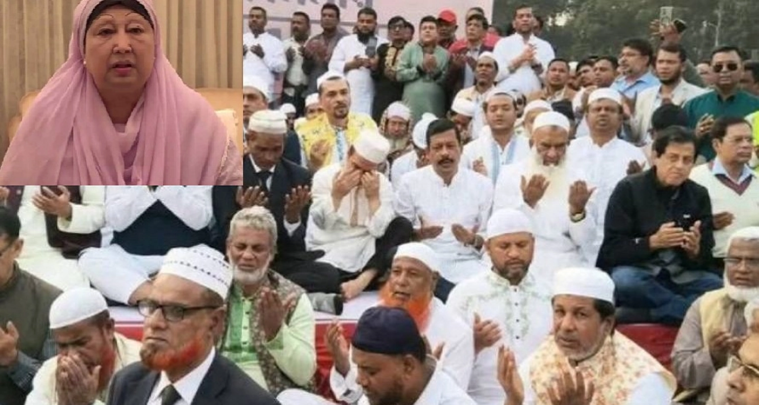 খালেদা জিয়ার জন্য গণদোয়া মাহফিল, মুহূর্তে মাঠটি জনসমুদ্রে পরিণত 