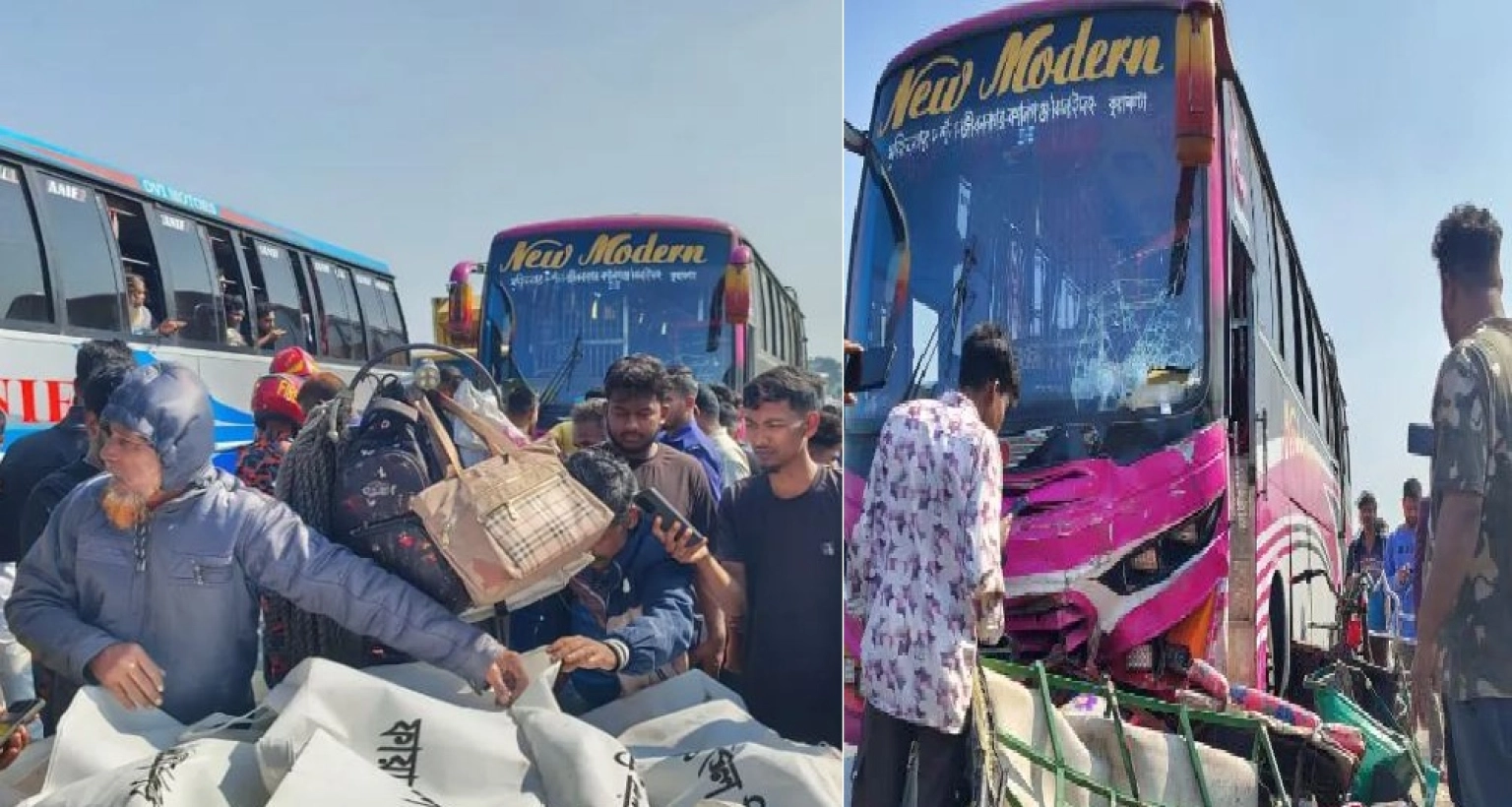 মর্মান্তিক দুর্ঘটনা, ঘটনাস্থলেই ৪ জনের মৃত্যু