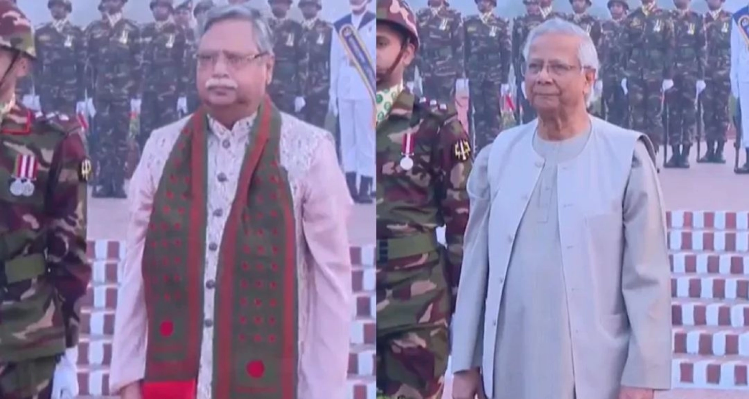 জাতীয় স্মৃতিসৌধে শহীদদের প্রতি রাষ্ট্রপতি ও প্রধান উপদেষ্টার শ্রদ্ধা নিবেদন 