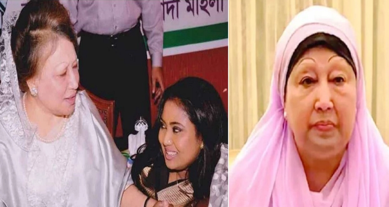 মাথায় হাত দিয়ে বেবী নাজনীনকে যে কথা বলেছিলেন খালেদা জিয়া