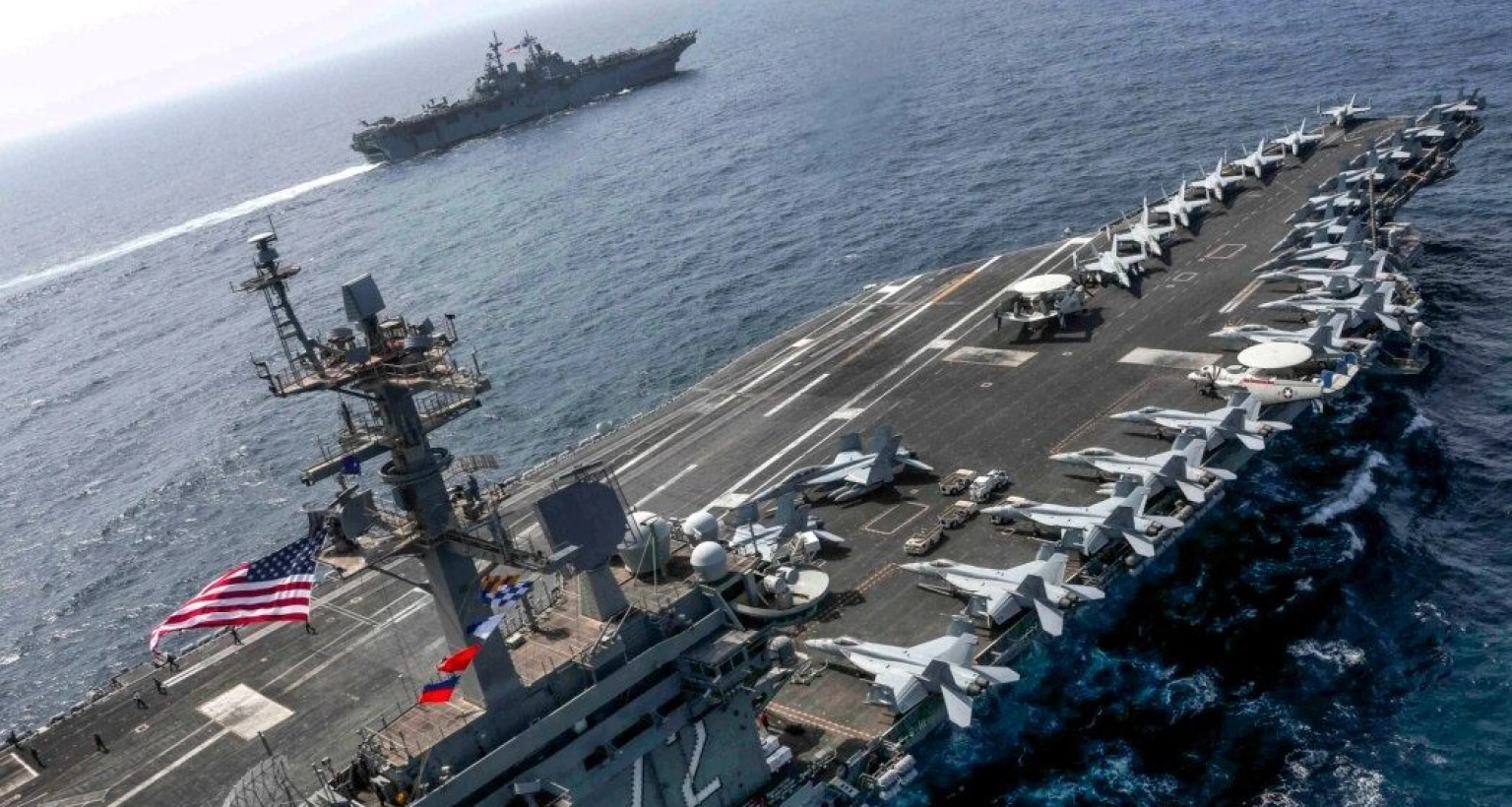 মধ্যপ্রাচ্যের দিকে যাচ্ছে যুক্তরাষ্ট্রের বিমানবাহী রণতরীসহ বড় সামরিক বহর