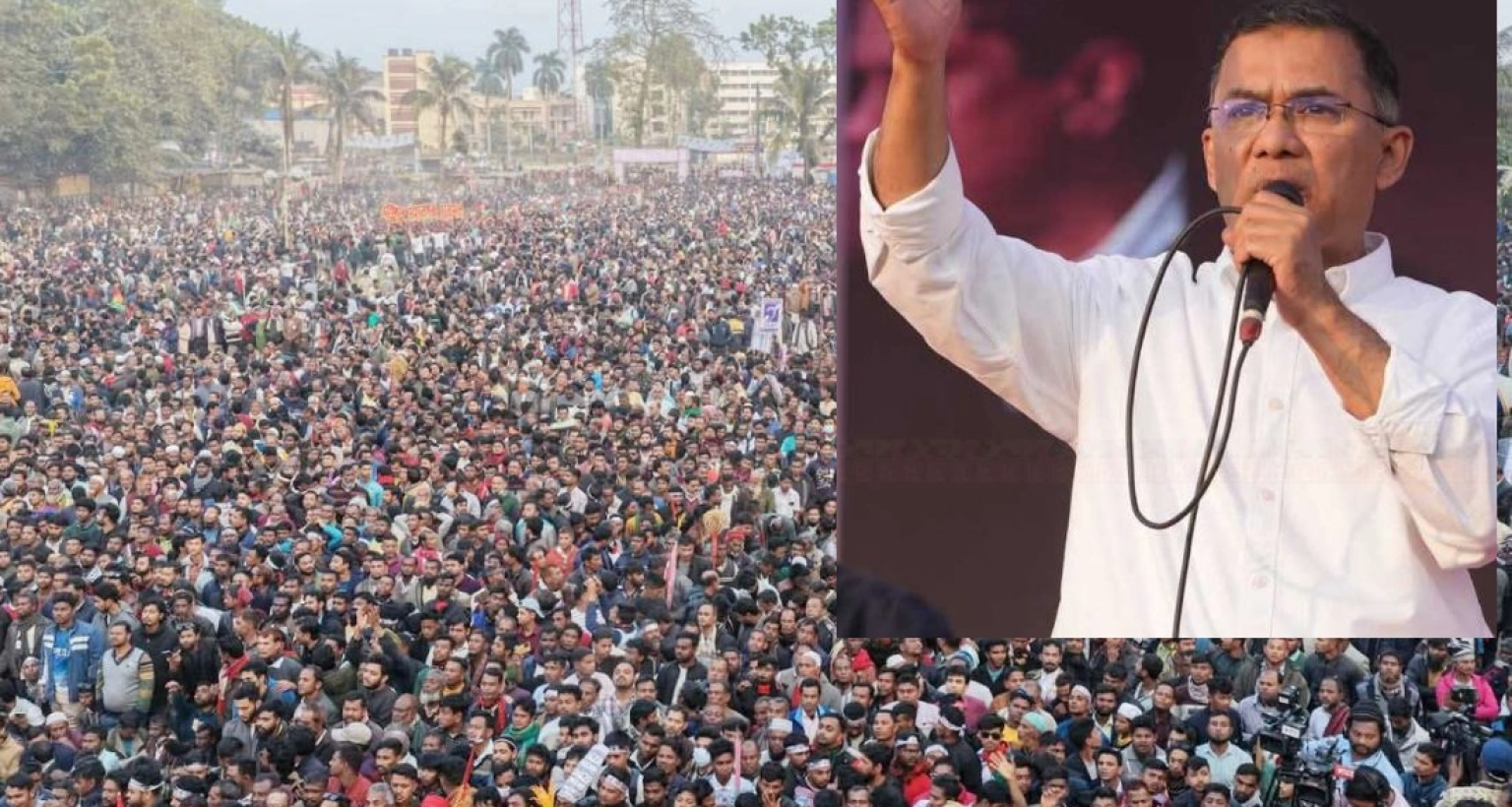 স্লোগানে স্লোগানে শহরে প্রবেশ করছেন দলীয় নেতাকর্মীরা