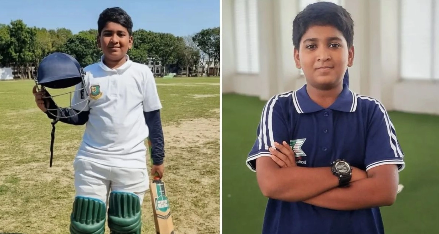 বিকেএসপিতে সুযোগ পেল ১১ বছরের প্রতিভাবান ক্রিকেটার আয়ান