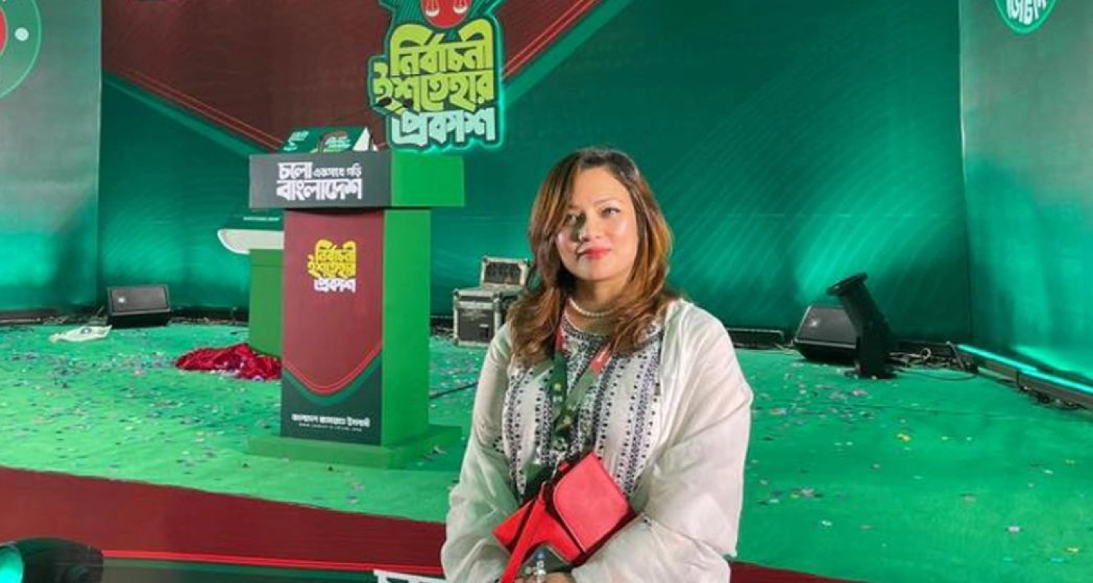 জামায়াত-এনসিপির ইশতিহার ঘোষণা অনুষ্ঠানে থাকতে পেরে সম্মানিত বোধ করছি : মোনামী