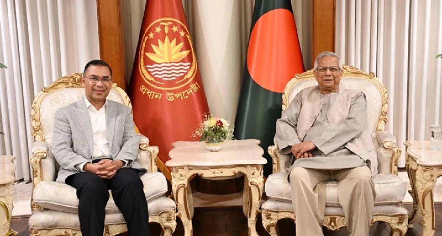 তারেক রহমানকে অভিনন্দন জানালেন প্রধান উপদেষ্টা