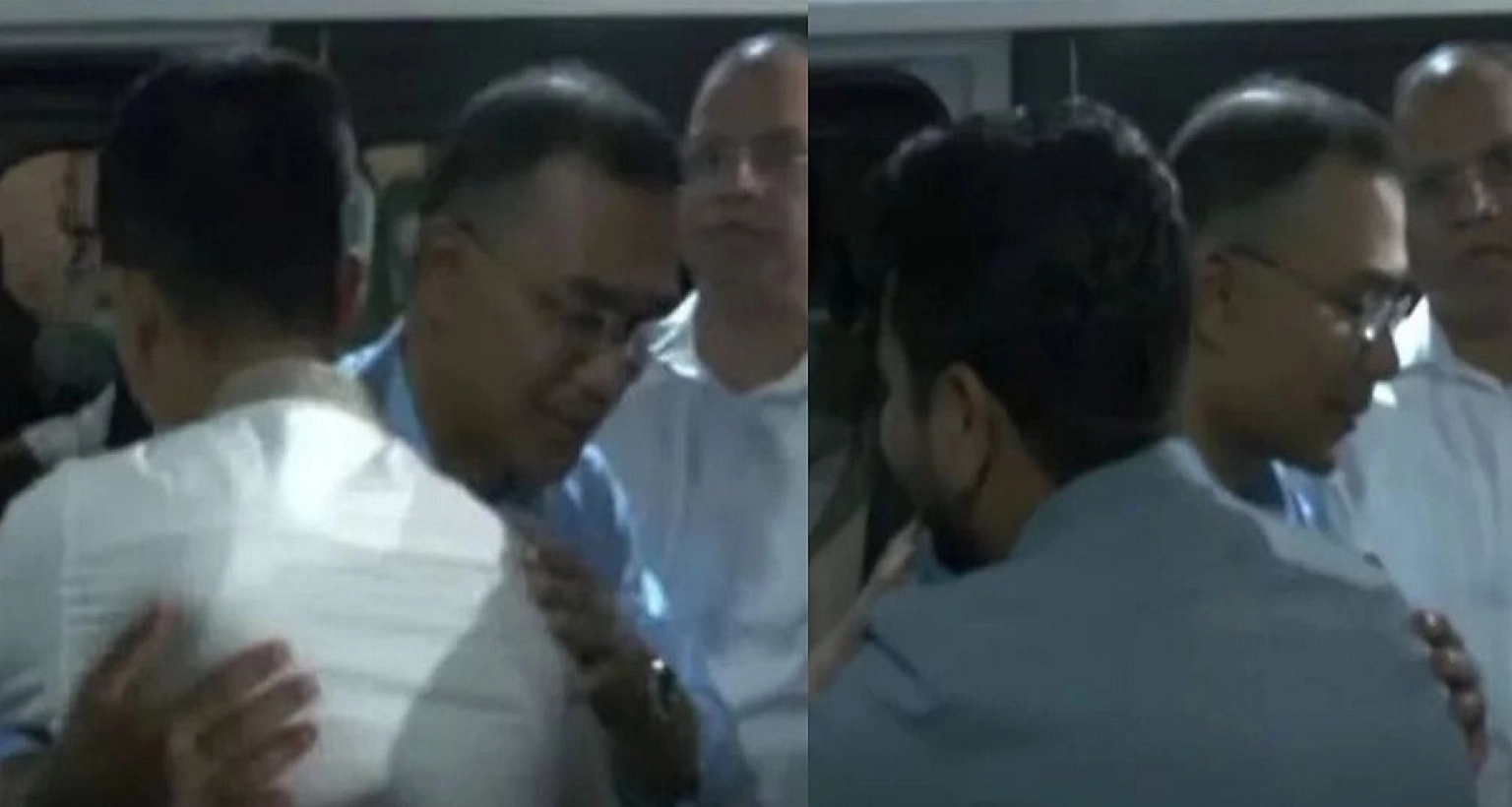 নাহিদ ও সারজিসকে বুকে টেনে নিলেন তারেক রহমান