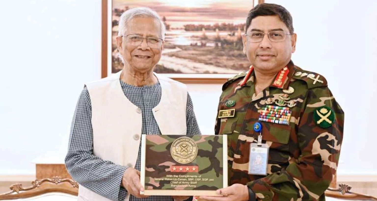 প্রধান উপদেষ্টার সঙ্গে সেনাপ্রধানের বিদায়ী সাক্ষাৎ