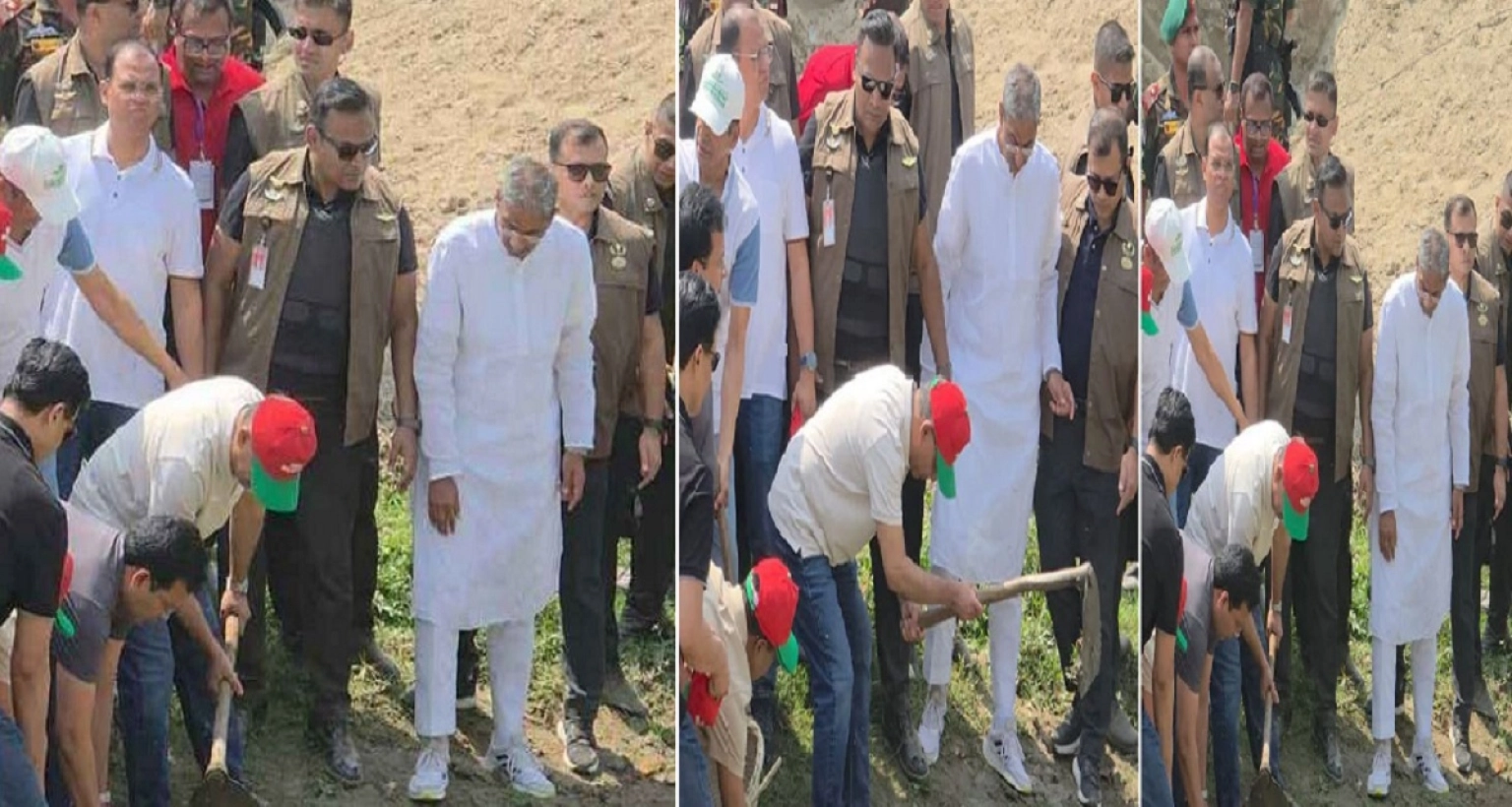 নিজে কোদাল হাতে খাল খননে নামেন প্রধানমন্ত্রী তারেক রহমান