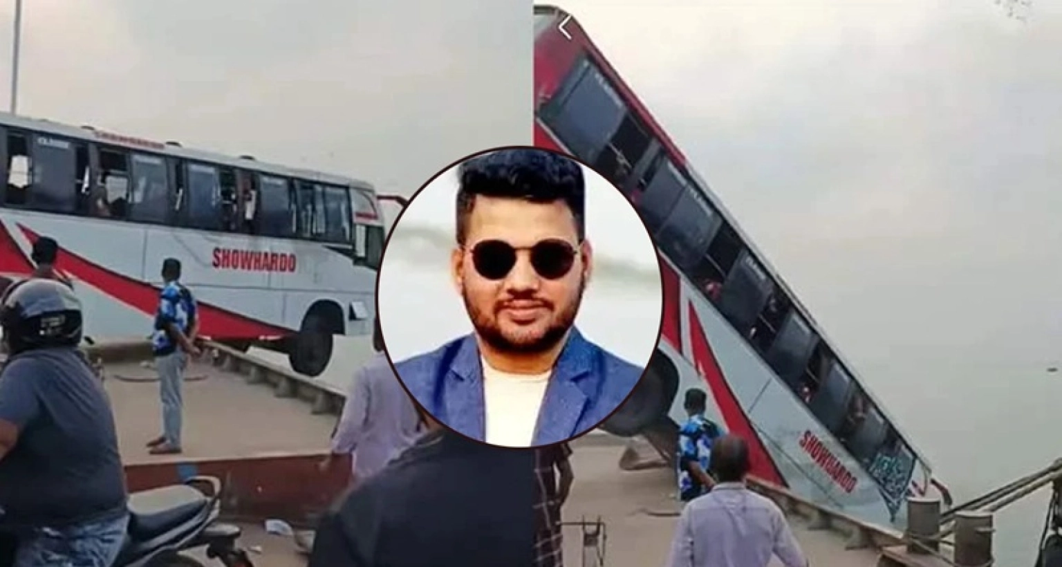 মাত্র ৫ সেকেন্ডের ব্যবধানে যেভাবে বেঁচে ফিরলেন বাস যাত্রী খাইরুল