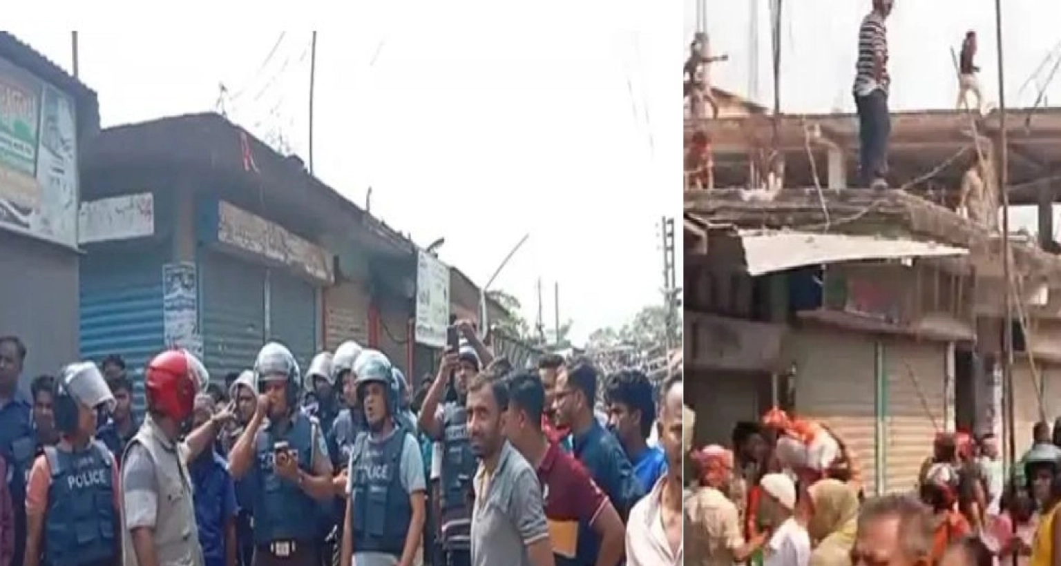  দফায় দফায় রক্তক্ষয়ী সংঘর্ষ, পুলিশ সহ আহত শতাধিক