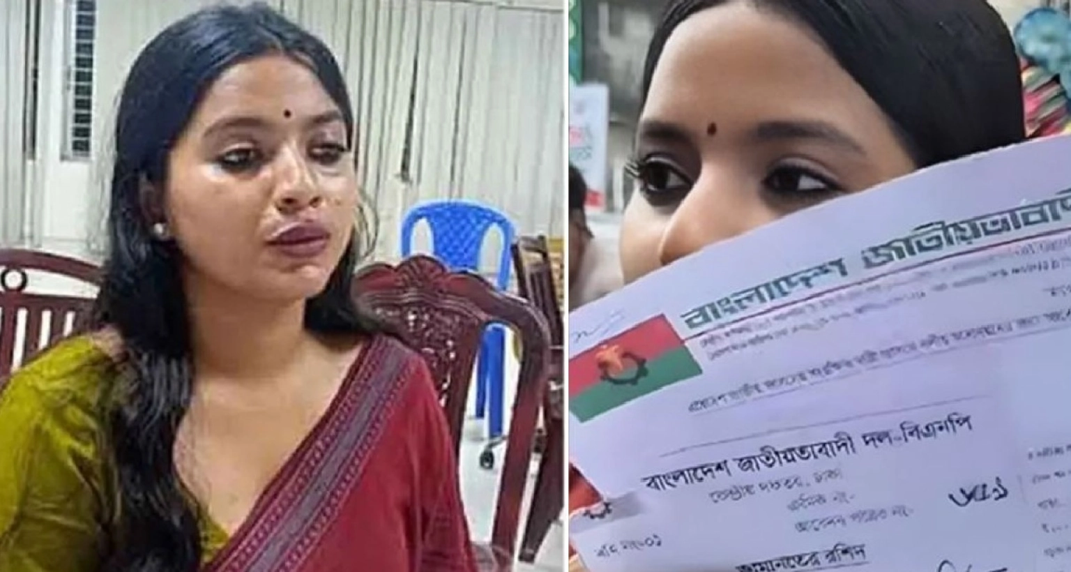 সংরক্ষিত নারী আসনে বিএনপির মনোনয়ন ফরম নিলেন সেই ফারজানা সিঁথি