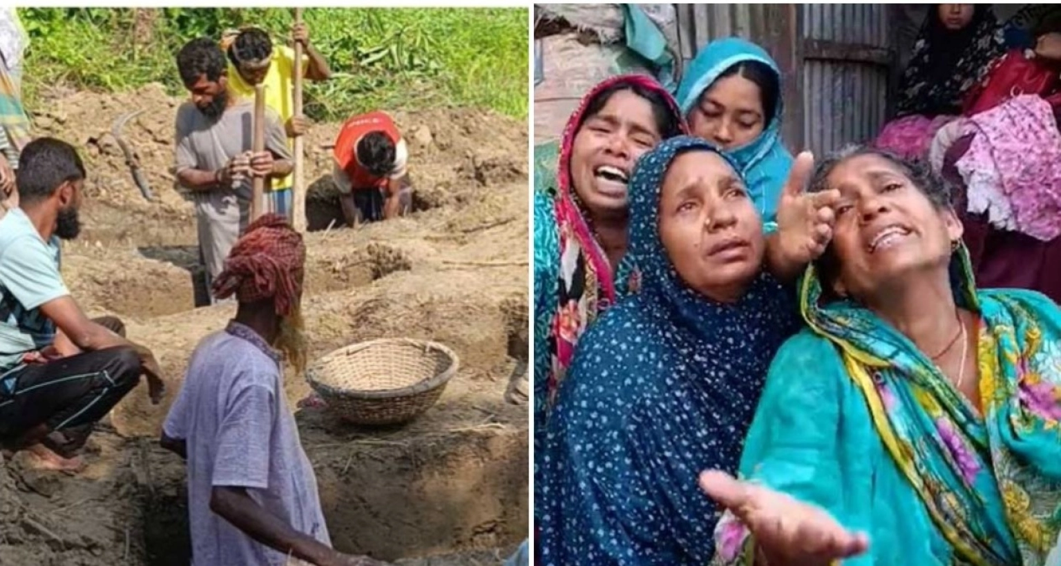 হৃদয়বিদারক ঘটনায় শোকের ছায়া নেমে এসেছে দুই জেলায়