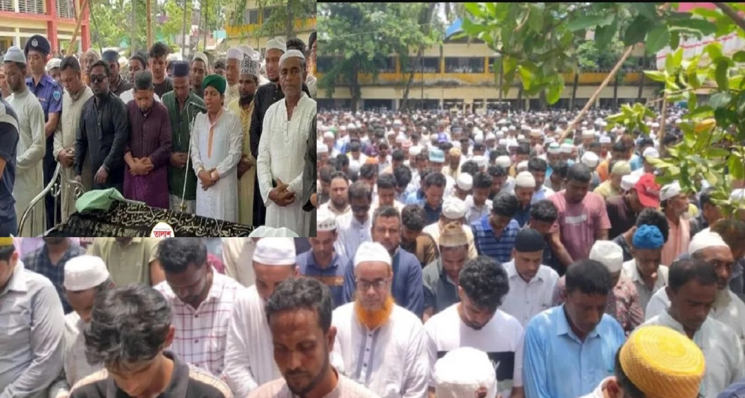 একসঙ্গে নিহত ৪ ভাইয়ের জানাজা পড়ালেন একমাত্র জীবিত ভাই