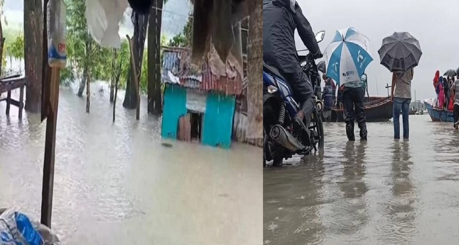 পানির নিচে ১০ গ্রাম, পানিবন্দি ১৫ হাজার মানুষ