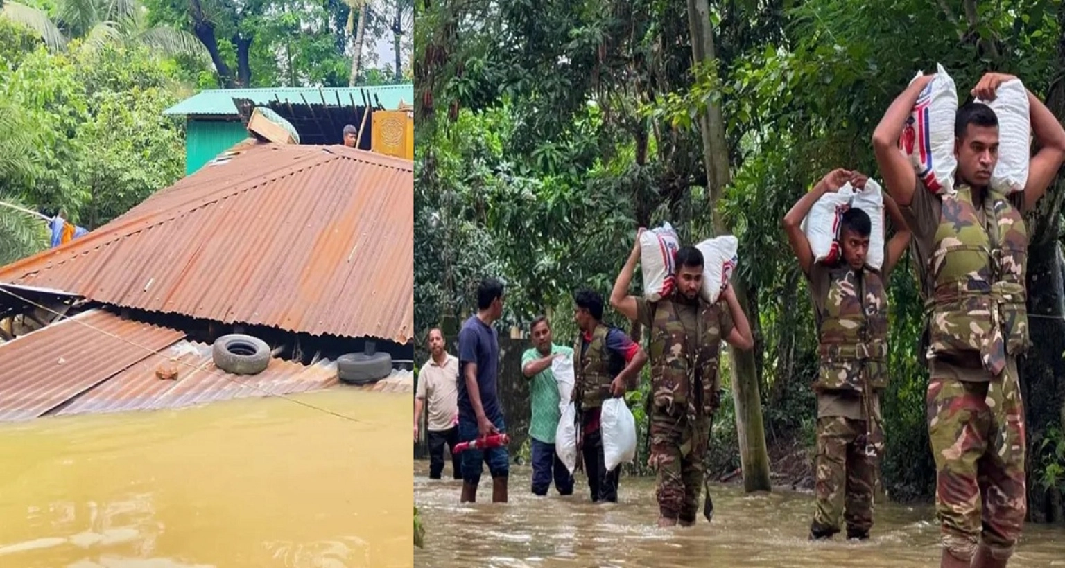 চট্টগ্রামের সর্বশেষ বন্যা পরিস্থিতি