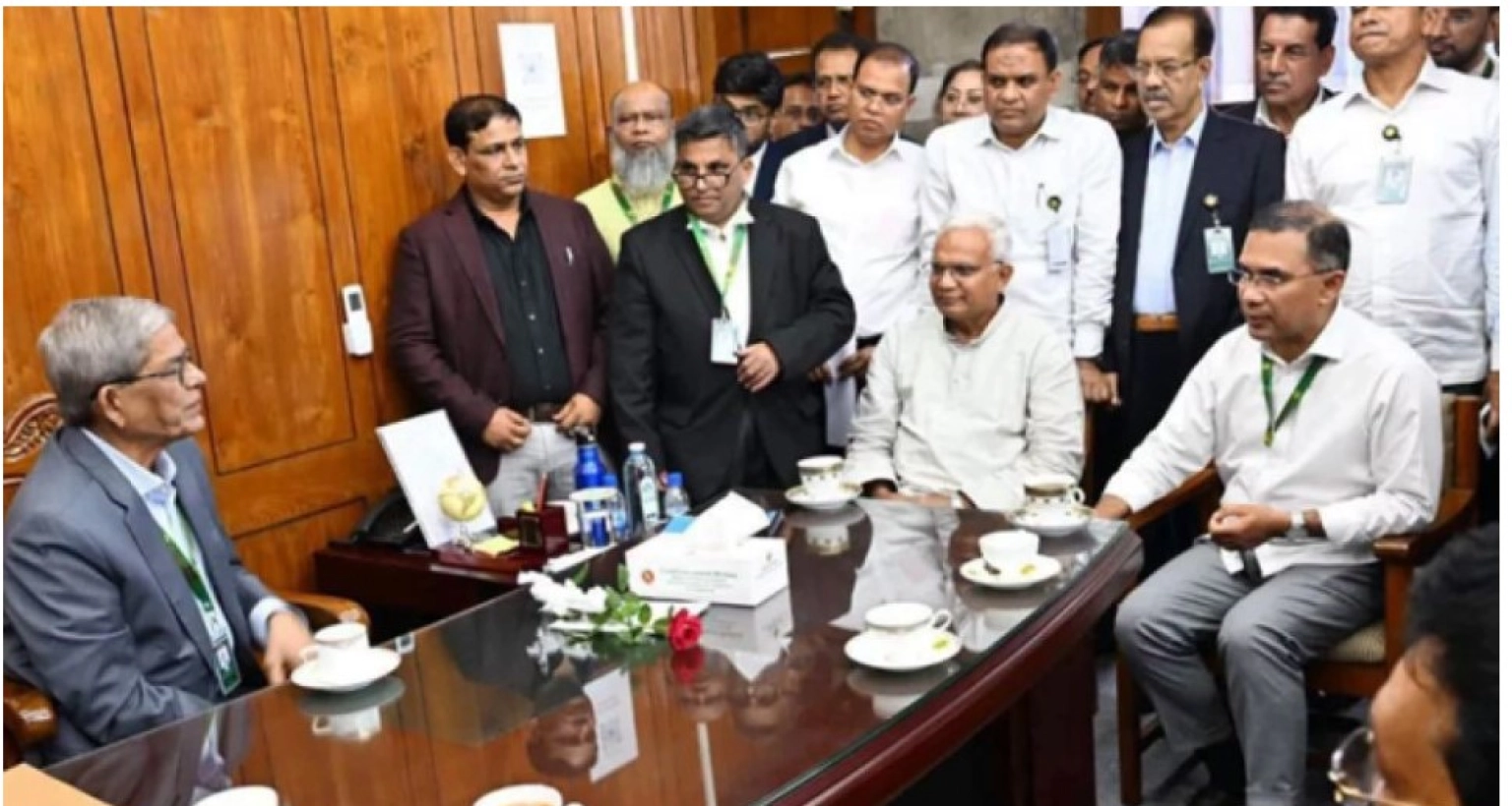 রাষ্ট্রপতি নির্বাচিত হওয়ার কয়েক ঘণ্টার মধ্যেই মির্জা ফখরুলের সঙ্গে সাক্ষাৎ করলেন প্রধানমন্ত্রী 