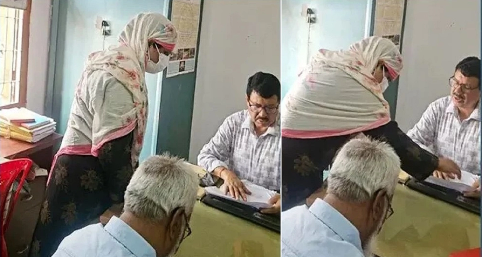 বোরকা-পরে-ভূমি-অফিসে-ডিসি--তারপর