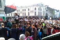 শরণার্থীদের সহায়তার দাবিতে কার্ডিফে র‌্যালি-সমাবেশ