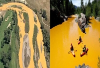 কমলা রংয়ের নদী!