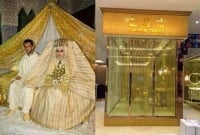 মেয়ের বিয়েতে উপহার স্বর্ণের টয়লেট!