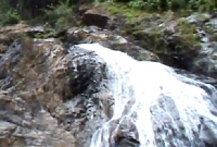 পাহাড় থেকে নামল 'দুধের' ঝর্না