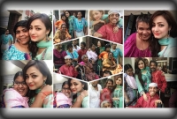 প্রতিবন্ধীদের সাথে সুজানার ঈদ উদ্যাপন