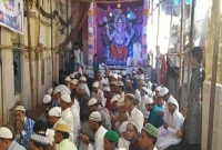 পূজার প্যান্ডেলে ঈদের নামাজ