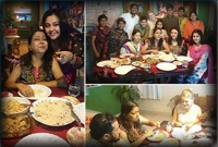 পরিবারের সাথে হাস্যোজ্জ্বল দিতি