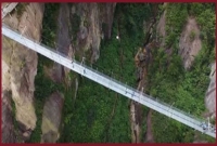 বিশ্বের দীর্ঘতম কাচের সেতু তৈরি করল চীন!