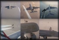 বিমানের সাথে পাল্লা দিয়েই আকাশে উড়ল মানুষ