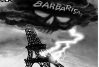 প্যারিস হামলায় কার্টুনে শোক আর প্রতিবাদ