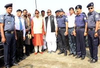 হঠাৎ হেলিকপ্টারে কুয়াকাটায় এরশাদ