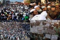 রাসূলুল্লাহ (সা:) সম্পর্কে কুমন্তব্য প্রকাশে বিক্ষোভ