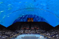 বিস্ময়কর ঘটনা, পানির নিচে আজব টেনিস কোট!