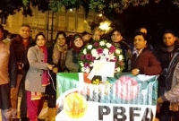  লিসবন শহীদ মিনারে জাতির শ্রেষ্ঠ সন্তানদের প্রতি শ্রদ্ধা নিবেদন