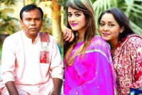 আড়ালে বাবু-অহনা-চুমকি