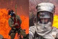 জ্বলন্ত আগ্নেয়গিরির সামনে দাঁড়িয়ে সেলফি!