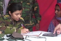 চাঁপাইনবাবগঞ্জের বরেন্দ্রাঞ্চলে সেনা চিকিৎসা ক্যাম্পে রোগীর ঢল