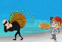 চোর ধরিয়ে দিলেই একবছর পিৎজা খাওয়া ফ্রি!