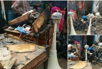 কাপাসিয়ার গিয়াসপুর বাজারে অগ্নিকাণ্ড