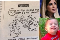 আয়লান কুর্দির ব্যঙ্গাত্মক কার্টুনের জবাব দিলেন জর্ডানের রাণী