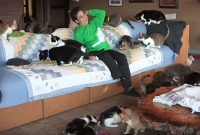 এগারশ’ বিড়াল নিয়ে সংসার করেন অদ্ভুত এক মহিলা