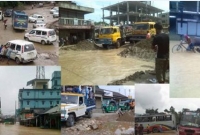 কাদা জলে একাকার পর্যটন কেন্দ্র জাফলং