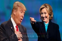 ফের হিলারির কাছে ধাক্কা খেলেন বিতর্কিত ট্রাম্প