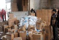 বিমান থেকে ফেলা হল ২১ টন ত্রাণ সামগ্রী