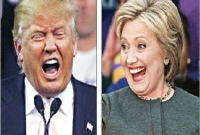 ৬টিতে হিলারি, ৫টিতে ট্রাম্প জয়ী
